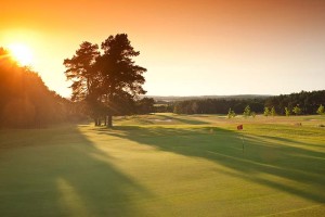 Blick auf den Golfplatz vom Best Western Plus Hotel Baltic Hills auf der Insel Usedom.