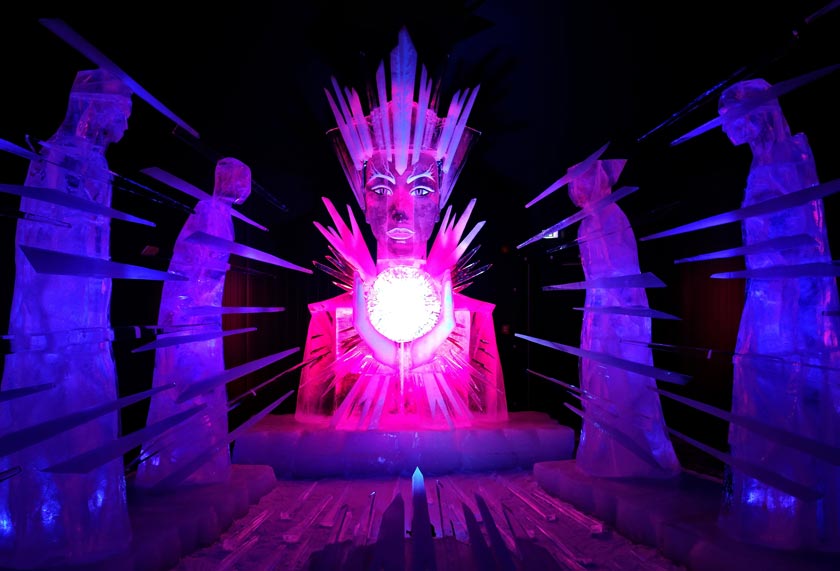 Die Eisfigurenaustellung 2014 findet in Karls Erlebnis-Dorf in Rövershagen bei Rostock statt.