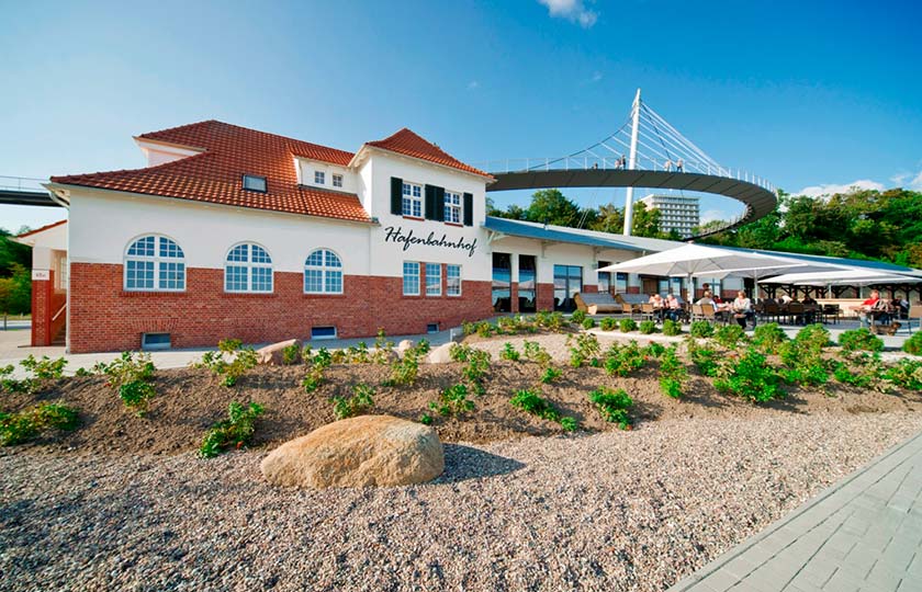 Der Hafenbahnhof in Sassnitz auf der Insel Rügen ist Gastgeber für das erste Kinderkonzert im Rahmen des Festspielfrühlings Rügen.