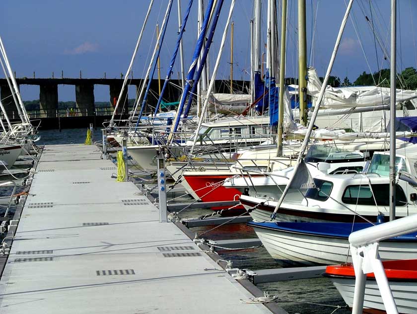 Die Kreidebrücke in Wiek auf Rügen soll saniert und zur Promenade umgebaut werden.