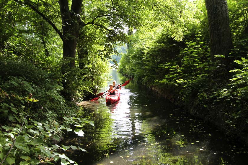 Mit dem Kanu die Schönheiten der Mecklenburgsichen Seenplatte entdecken und dabei die Ruhe und die Natur genießen.