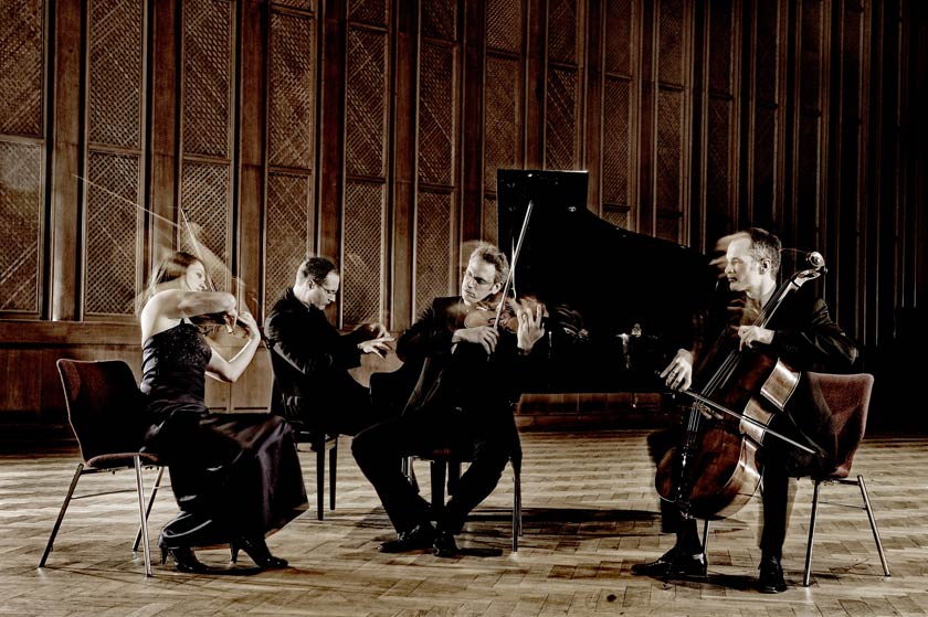 Das Faure Quartett bei einem seiner vielen Konzerte.