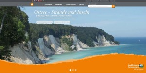 Ansicht der neuen Webseite von www.auf-nach-mv.de.