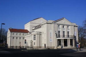 Das Theater in Stralsund ist eine der Spielstätten vom Theater Vorpommern